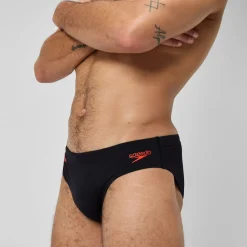 Men's Tech Panel 7cm Brief Black/Red