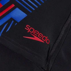 Men's Tech Print Aquashorts Black/Blue