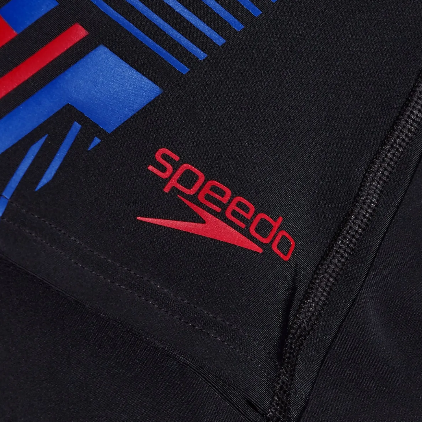 Men's Tech Print Aquashorts Black/Blue