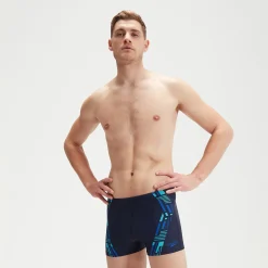Men's Tech Print Aquashorts Navy/Blue