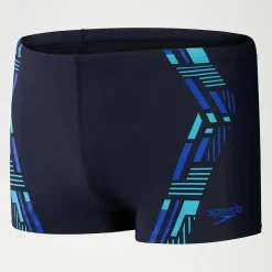 Men's Tech Print Aquashorts Navy/Blue