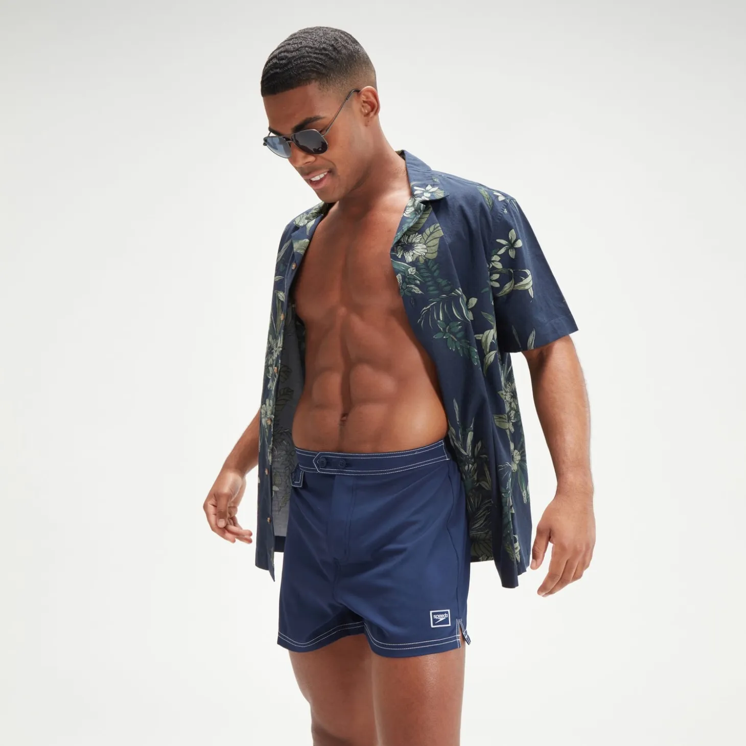Men's Vintage 14" Swim Shorts Dark Blue