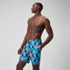 Men's Xpress Lite Allover 18" Swim Shorts Blue/Navy