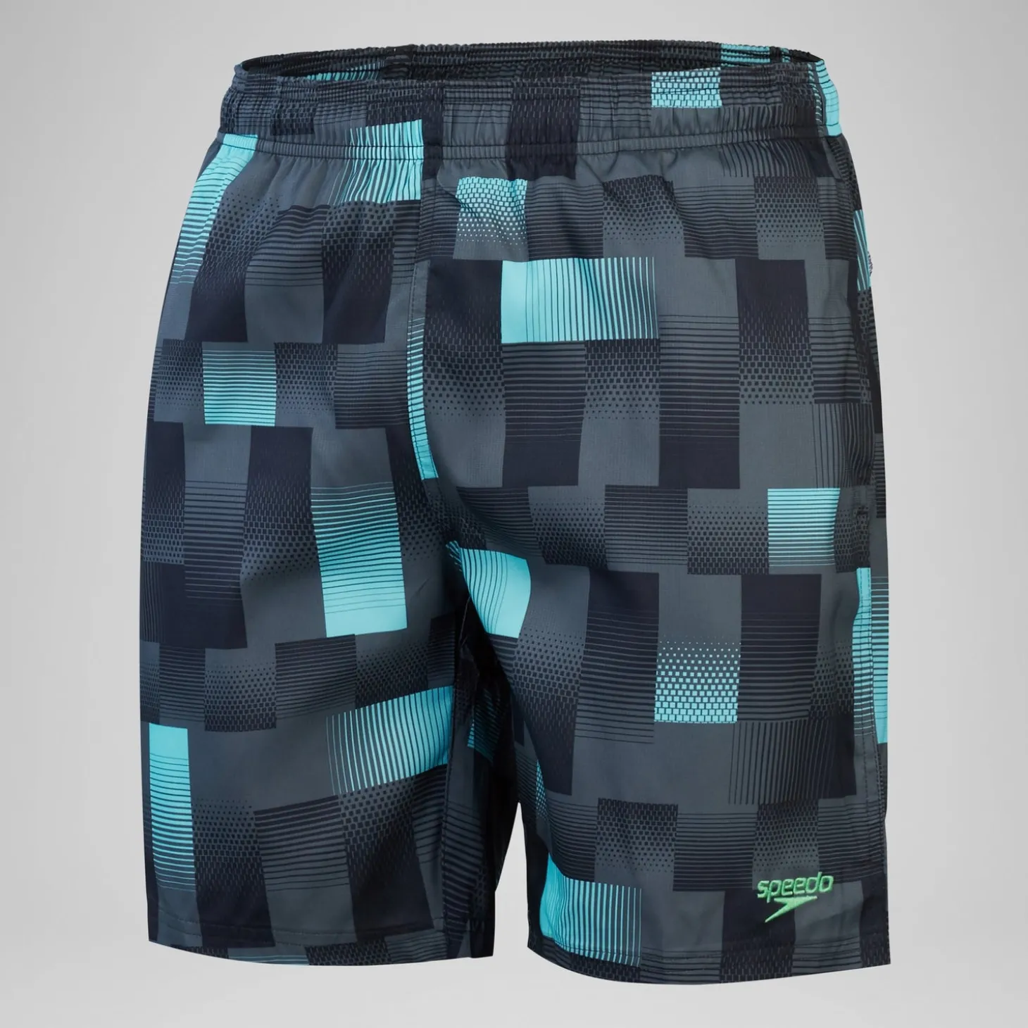 Men's Xpress Lite Allover 18" Swim Shorts Grey/Black