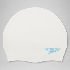 Plain Moulded Silicone Junior Cap White