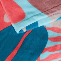 Printed Beach Towel Pink/Coral