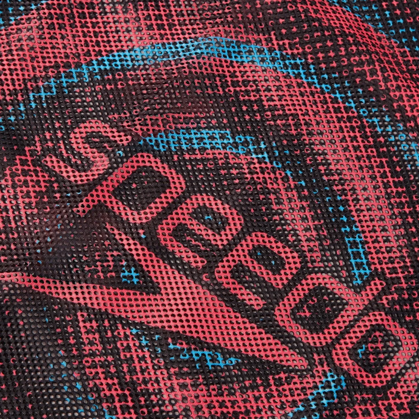 Printed Mesh Bag Black/Red