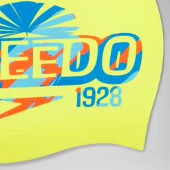 Printed Silicone Cap Yellow/Blue