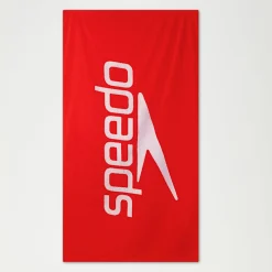 Speedo Logo Towel Red/White