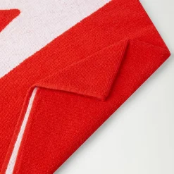 Speedo Logo Towel Red/White