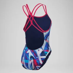 Women's Club Training Allover Digital Starback Swimsuit Purple/Blue
