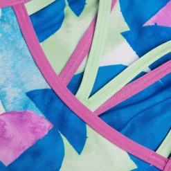Women's Club Training Allover Digital Starback Swimsuit Green/Pink