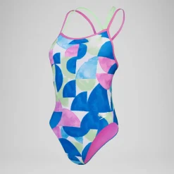 Women's Club Training Allover Digital Starback Swimsuit Green/Pink