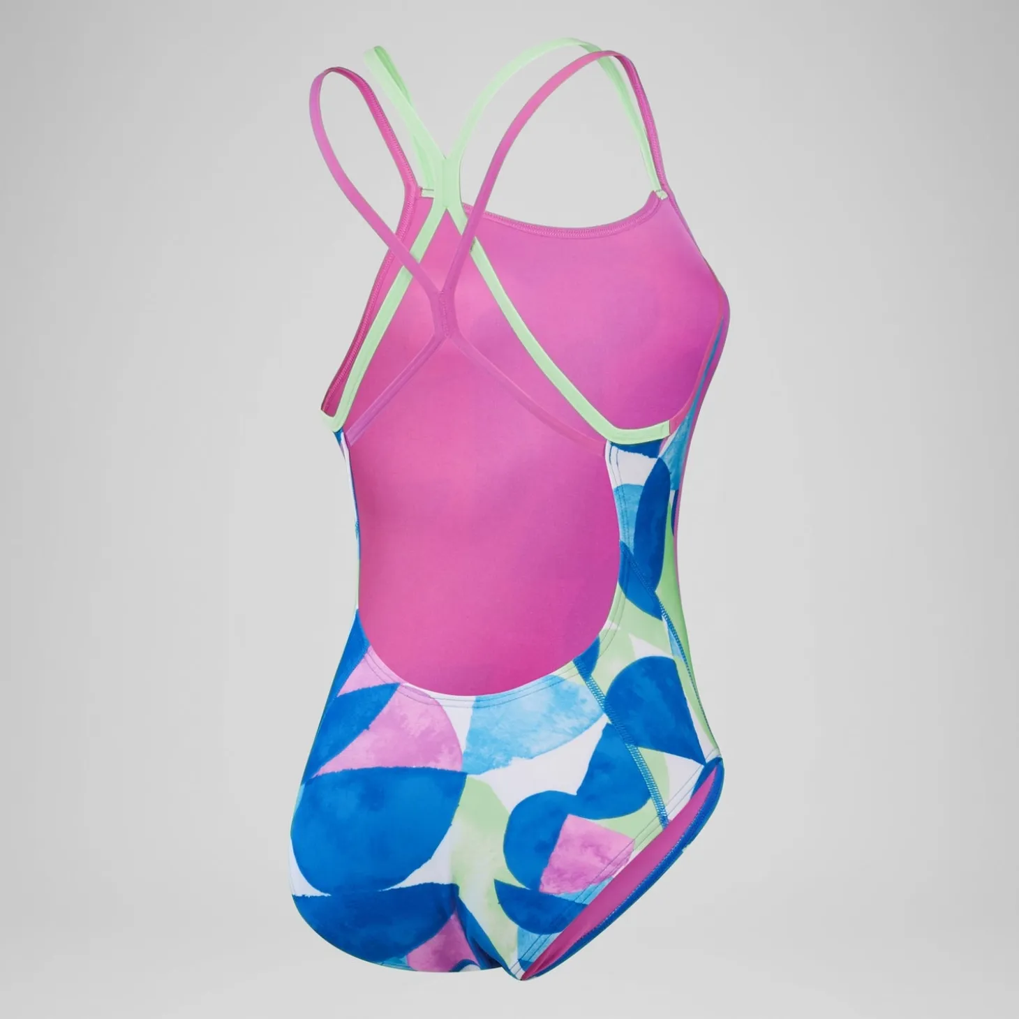 Women's Club Training Allover Digital Starback Swimsuit Green/Pink
