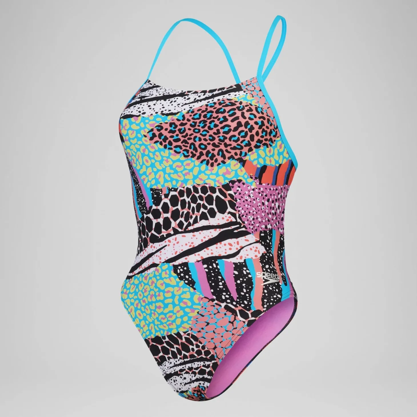 Women's Club Training Allover Digital Tie Back Swimsuit Black/Green