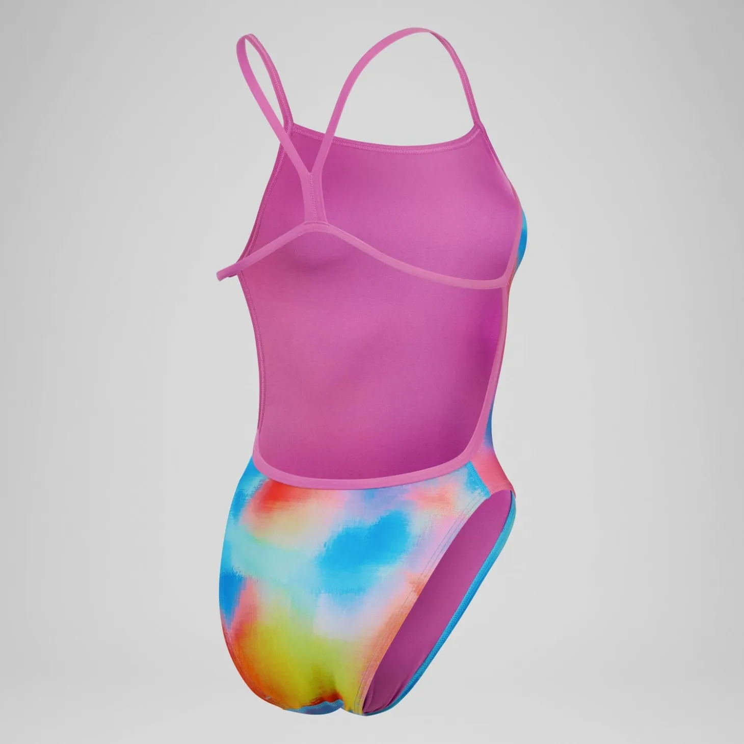Women's Club Training Placement Digital Vback Swimsuit Pink/Yellow