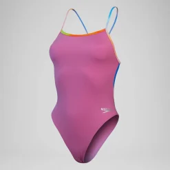 Women's Club Training Solid Vback Swimsuit Pink