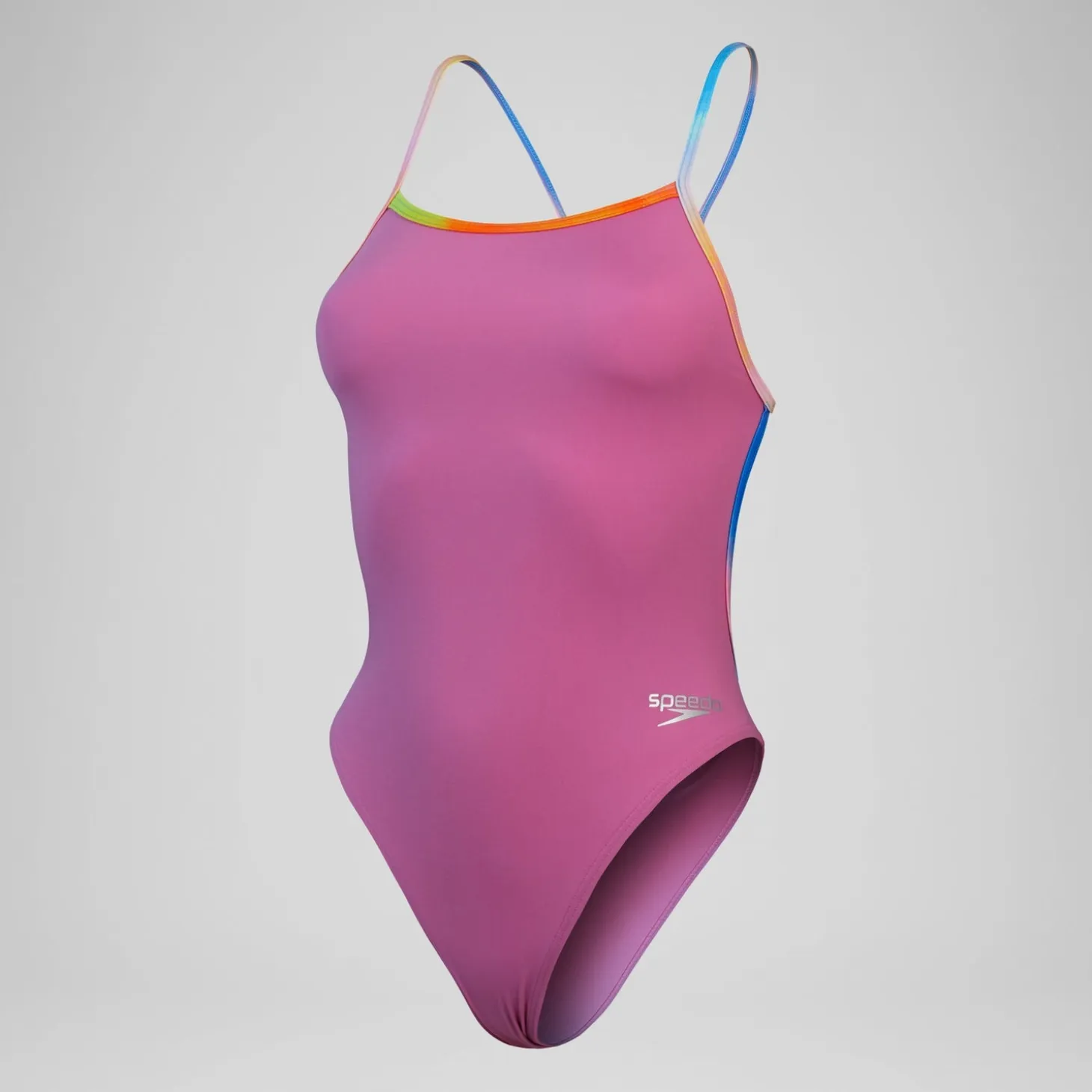 Women's Club Training Solid Vback Swimsuit Pink