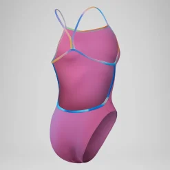 Women's Club Training Solid Vback Swimsuit Pink