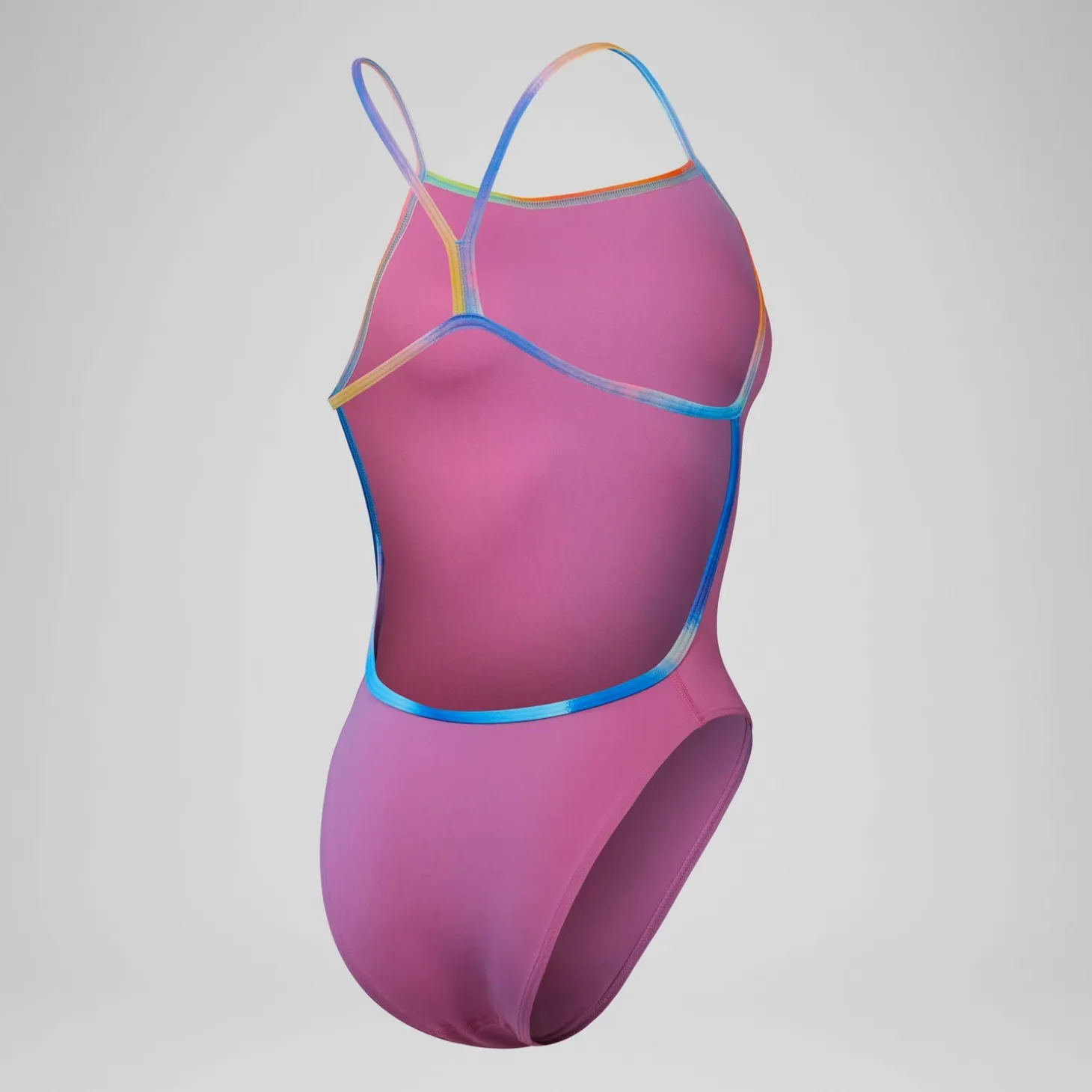 Women's Club Training Solid Vback Swimsuit Pink