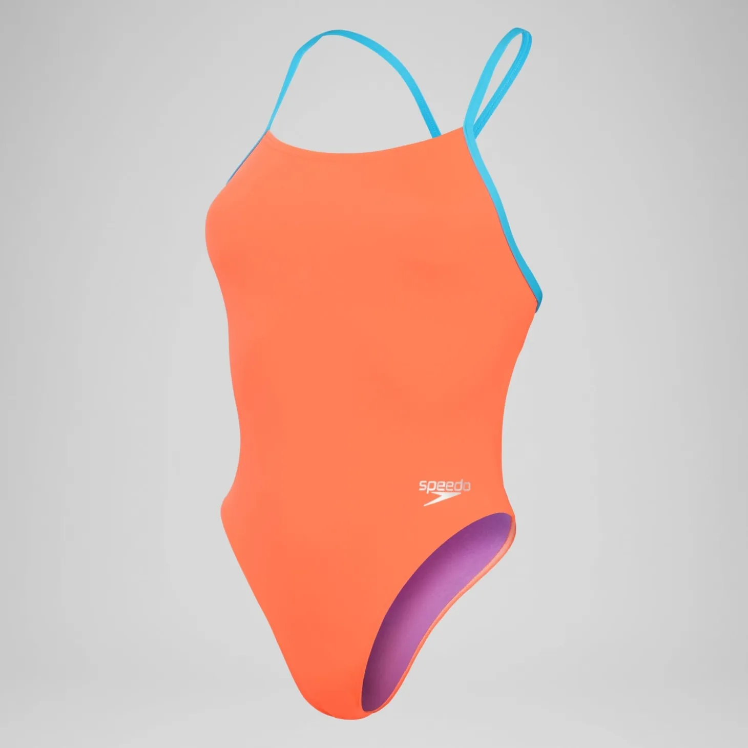 Women's Club Training Solid Tie Back Swimsuit Red