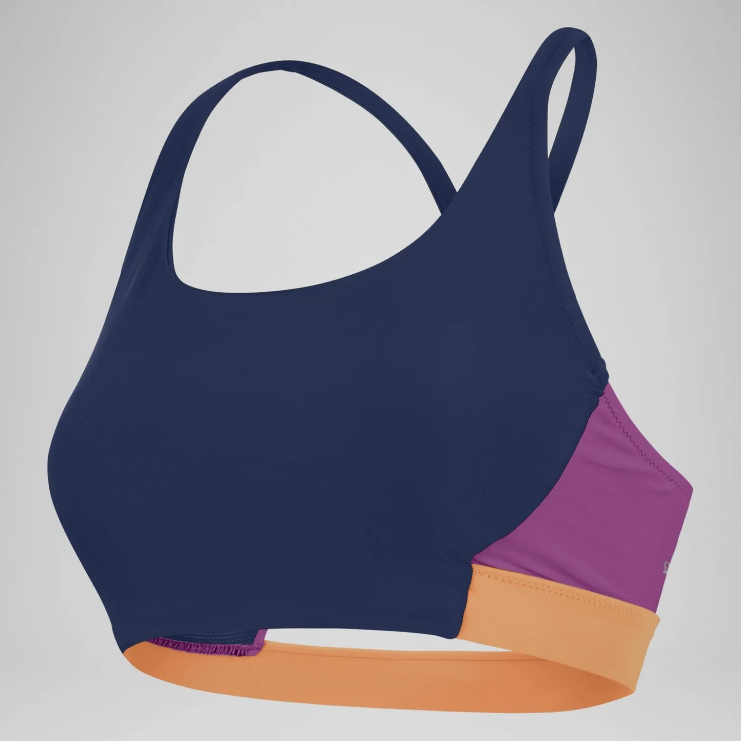 Women's Colourblock Bikini Top Blue