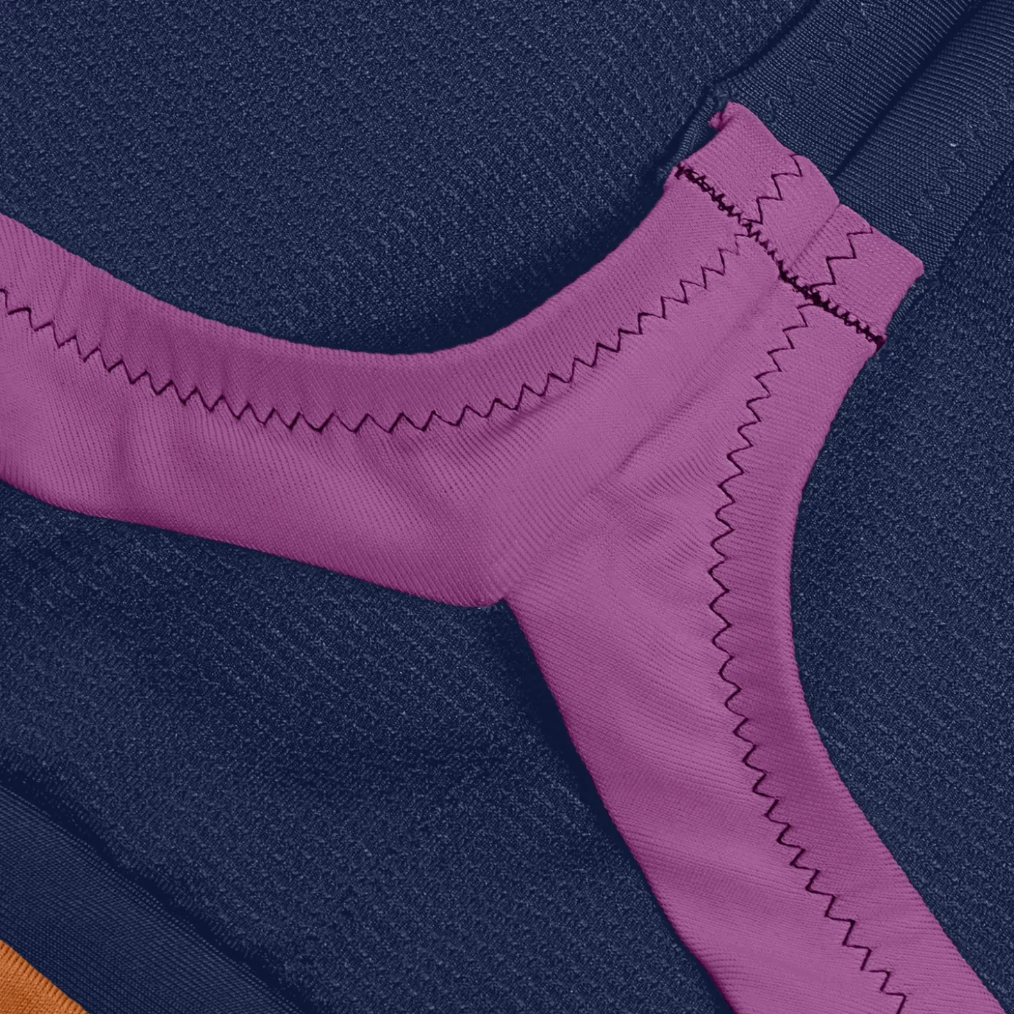 Women's Colourblock Bikini Top Blue