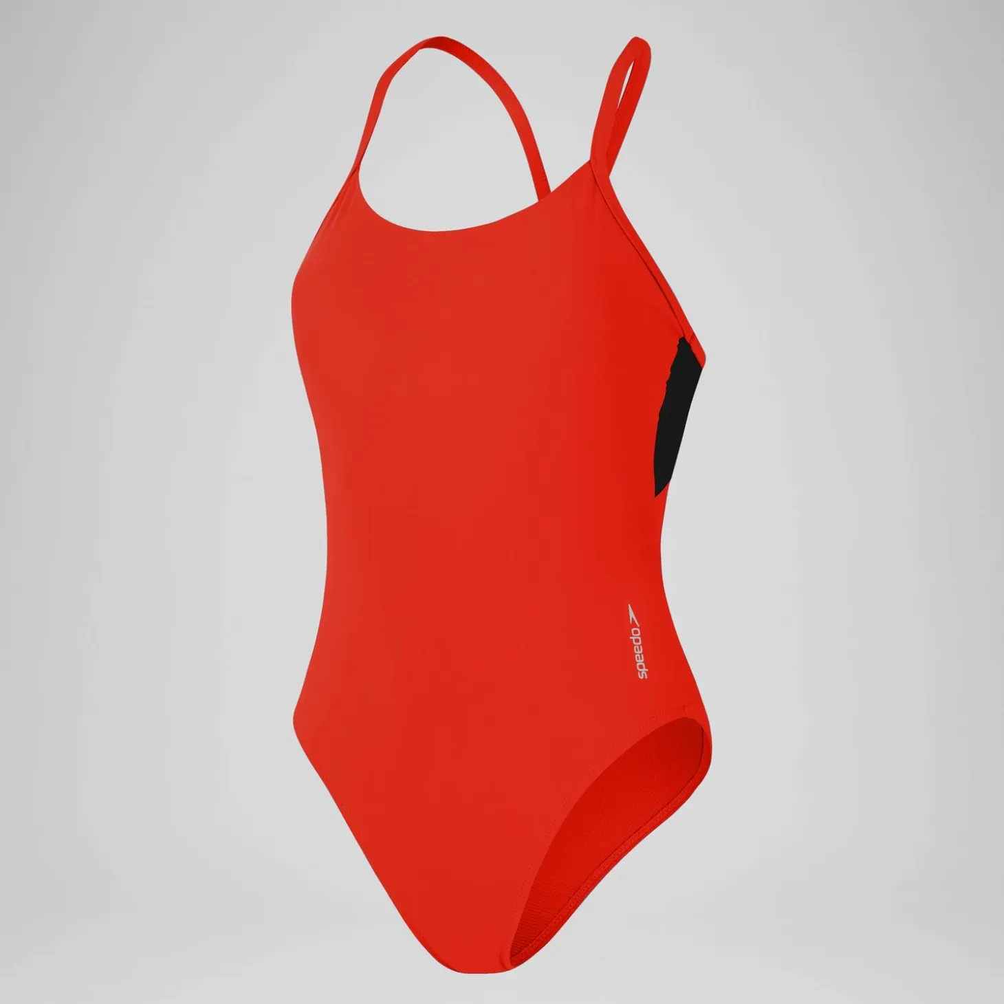 Women's Colourblock Racerback Swimsuit Red