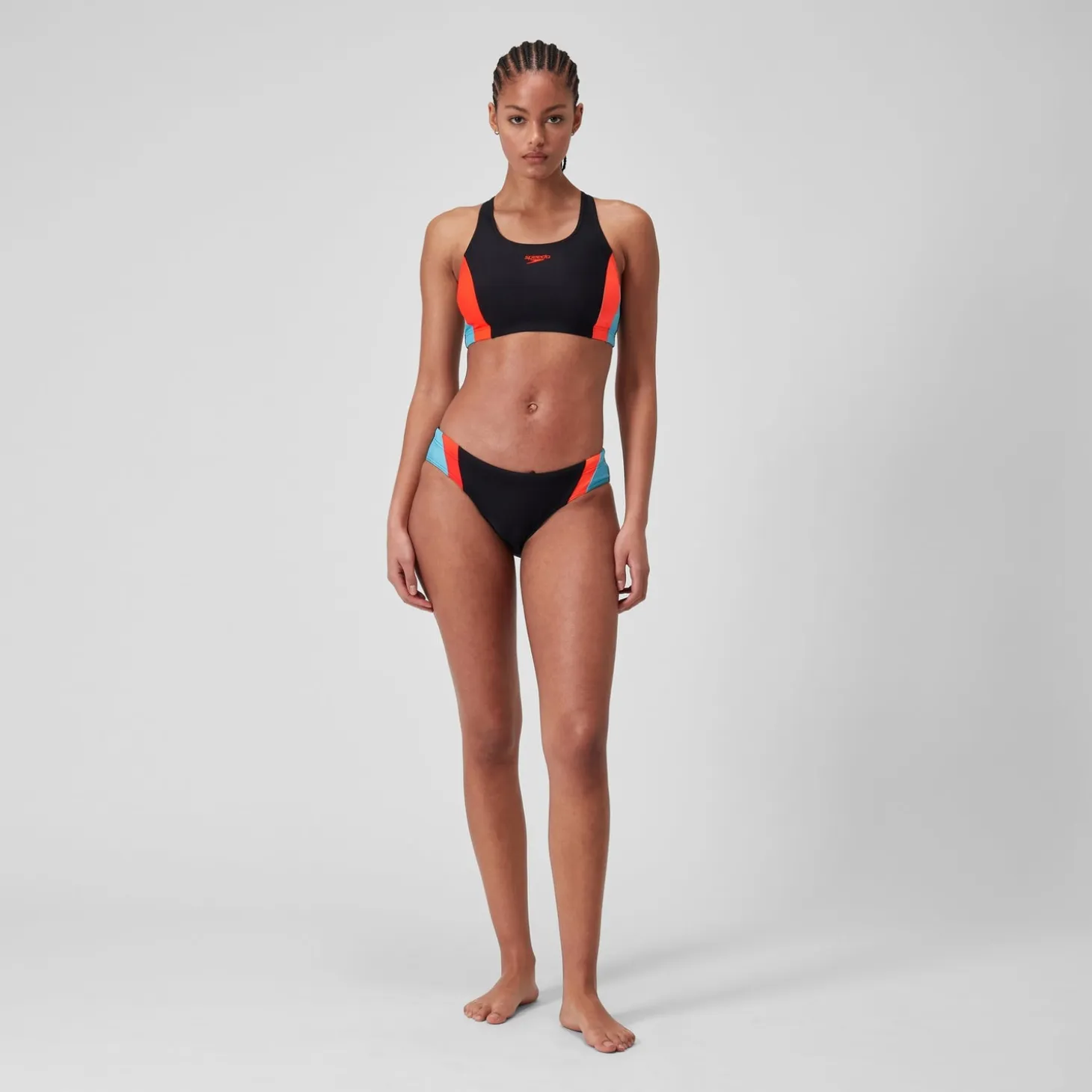 Women's Colourblock Splice 2.0 Bikini Black/Red