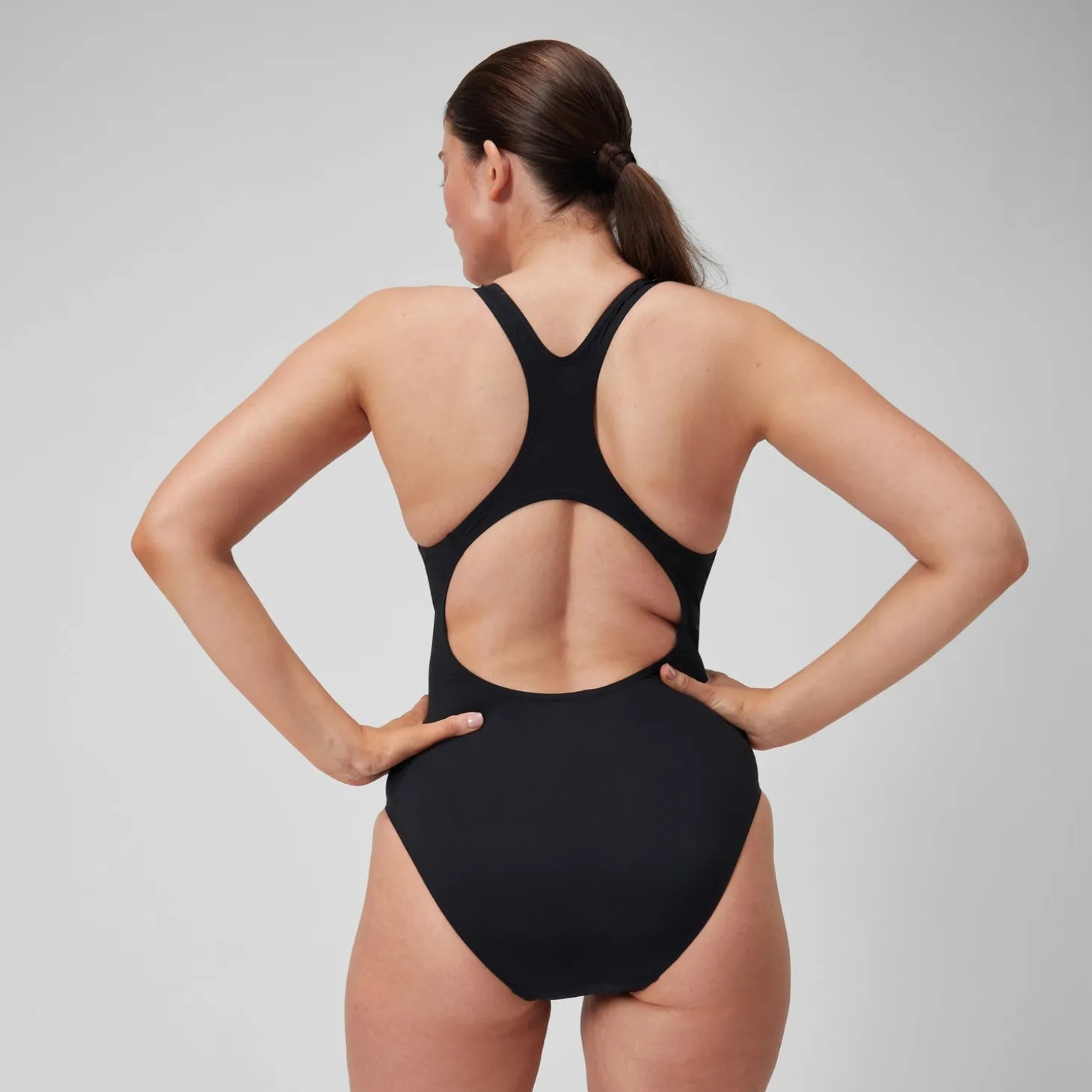 Women's Digital Printed Medalist Swimsuit Black/Teal