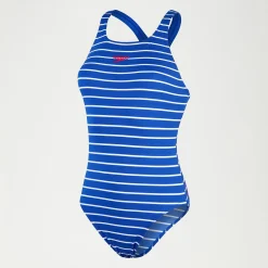 Women's Endurance+ Printed Medalist Swimsuit Blue/White