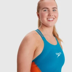 Women's Fastskin LZR Pure Intent Closedback Kneeskin Blue/Orange