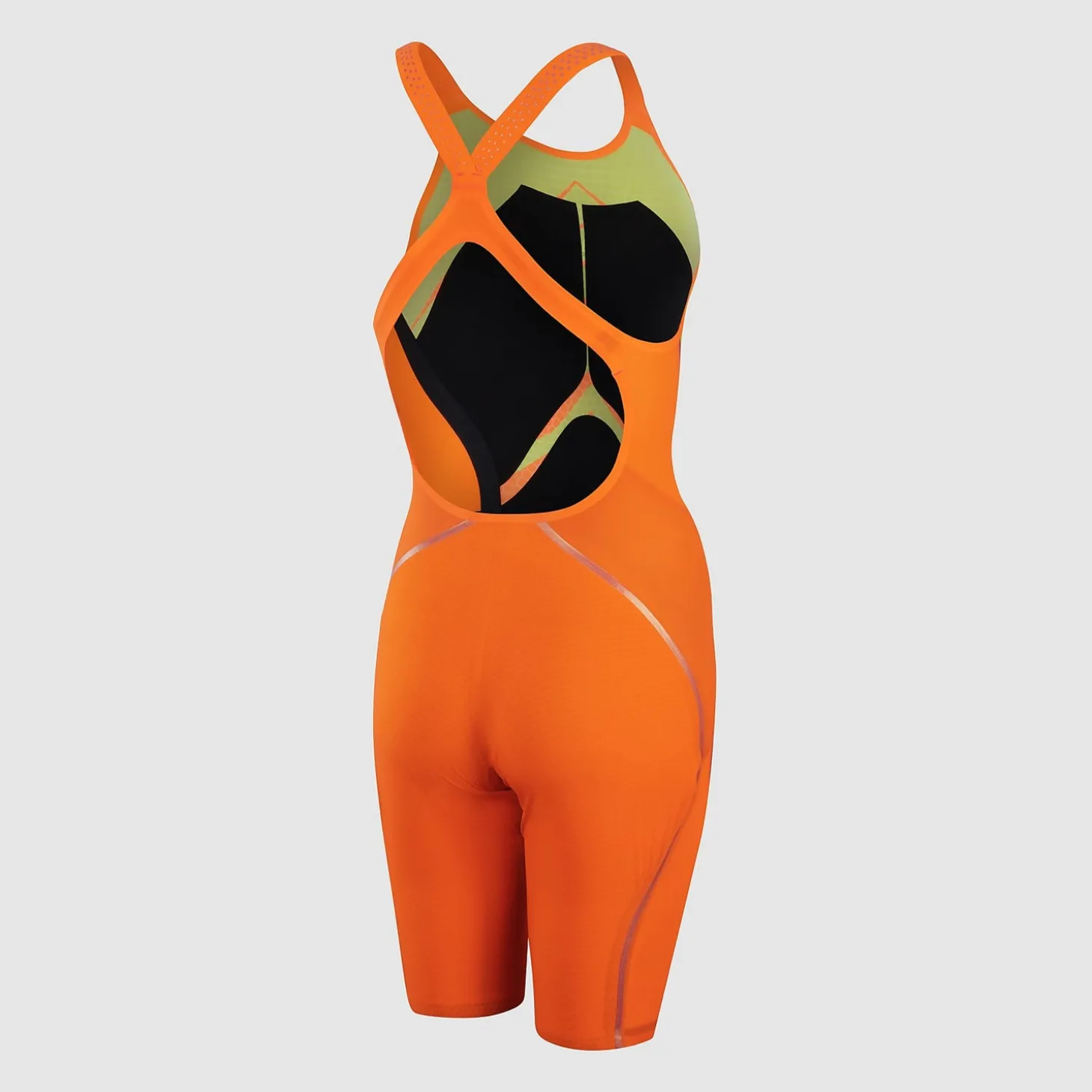Women's Fastskin LZR Pure Intent Openback Kneeskin Orange/Yellow