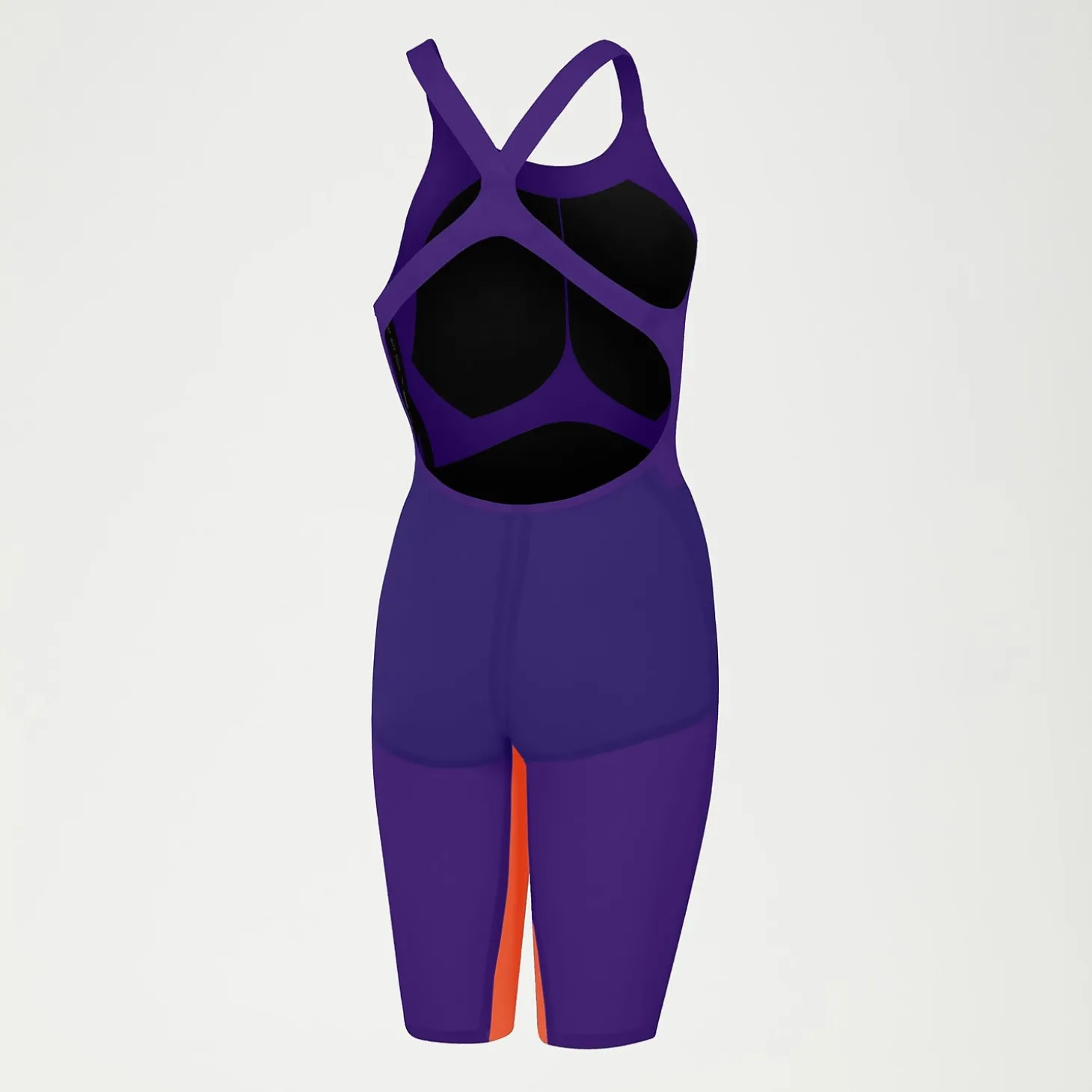 Womens Fastskin LZR Pure Valor Openback Kneeskin Violet/Orange