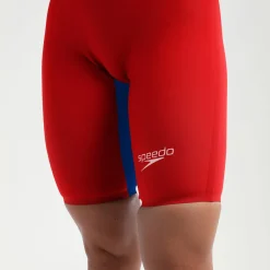 Women's Fastskin LZR Pure Valor 2.0 Openback Kneeskin Red/Blue