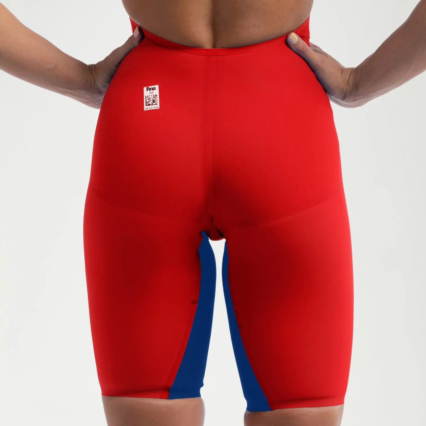 Women's Fastskin LZR Pure Valor 2.0 Openback Kneeskin Red/Blue
