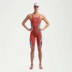 Women's Fastskin LZR Pure Intent 2.0 Closedback Kneeskin Red/Blue