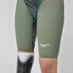Women's Fastskin LZR Pure Valor 2.0 Openback Kneeskin Green/Orange