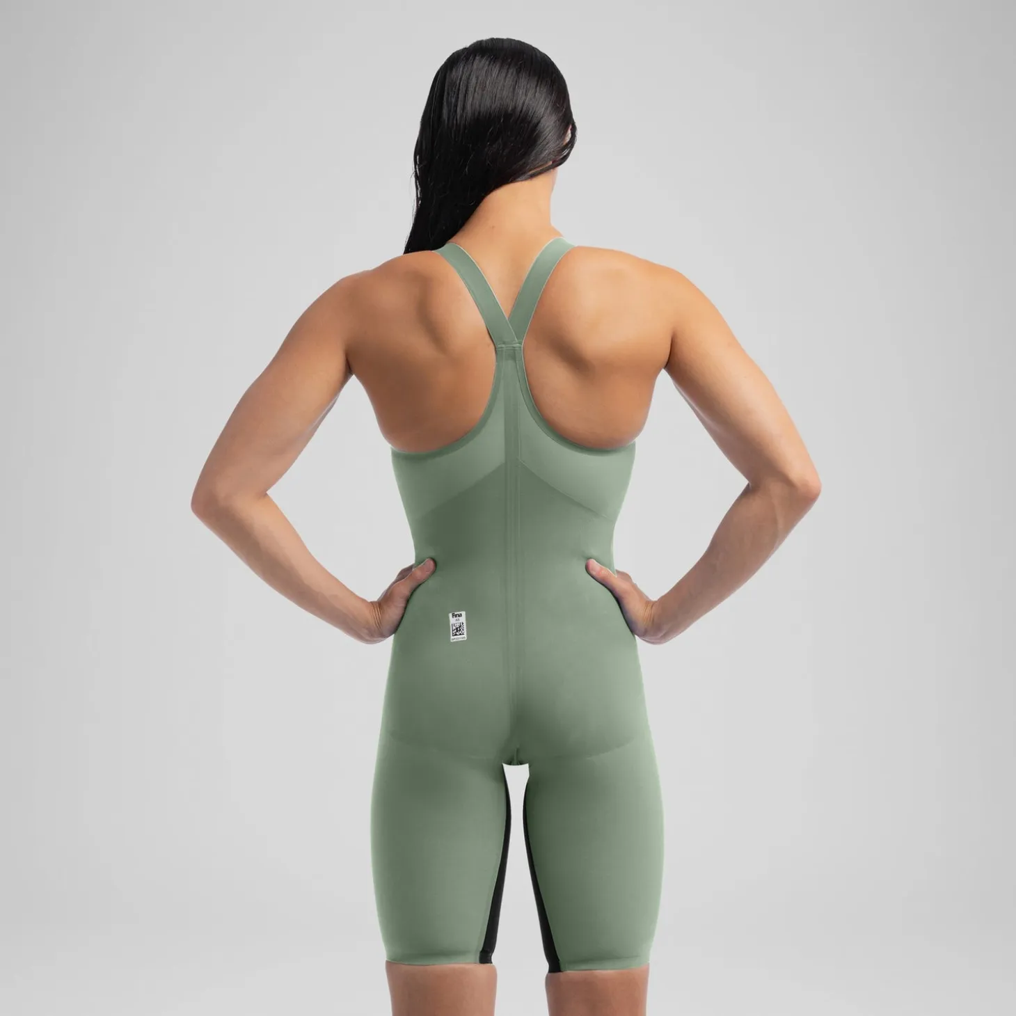 Women's Fastskin LZR Pure Valor 2.0 Closedback Kneeskin Green/Black