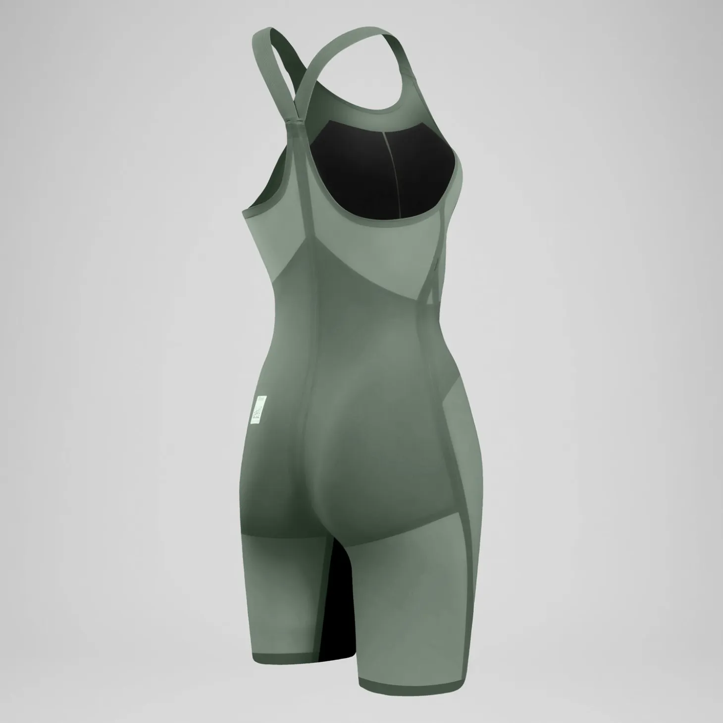Women's Fastskin LZR Pure Valor 2.0 Closedback Kneeskin Green/Black