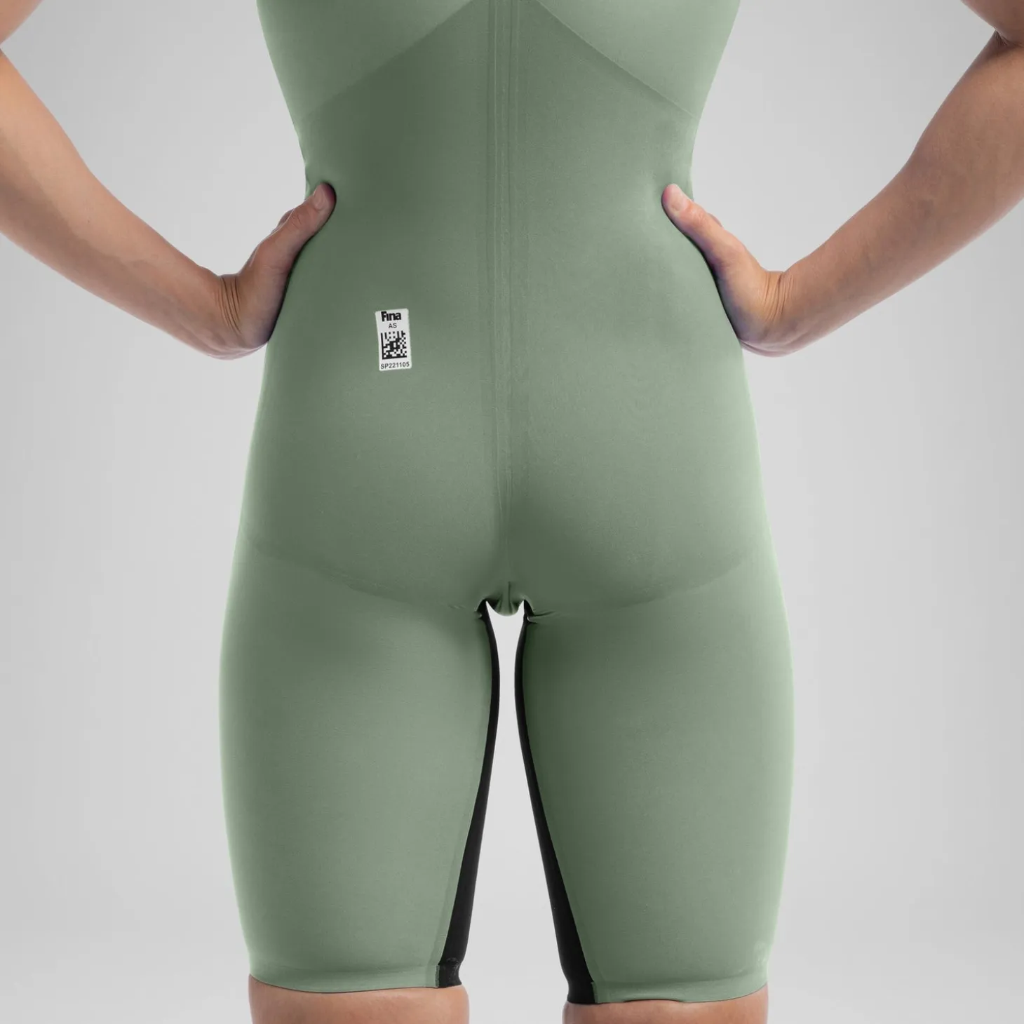 Women's Fastskin LZR Pure Valor 2.0 Closedback Kneeskin Green/Black