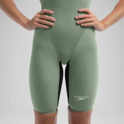 Women's Fastskin LZR Pure Valor 2.0 Closedback Kneeskin Green/Black
