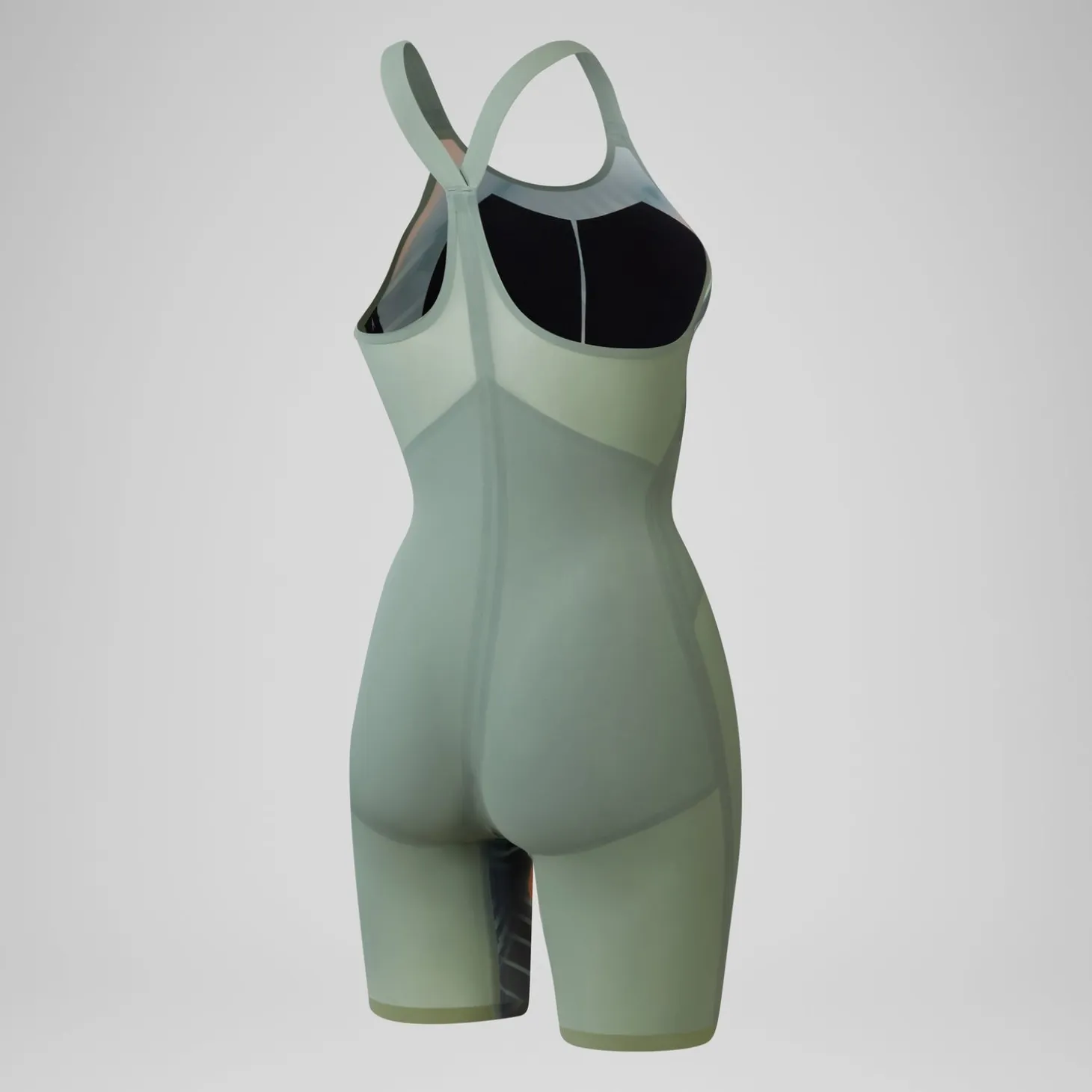 Women's Fastskin LZR Pure Valor 2.0 Closedback Kneeskin Green/Orange