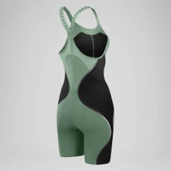 Women's Fastskin LZR Pure Intent 2.0 Closedback Kneeskin Green/Black
