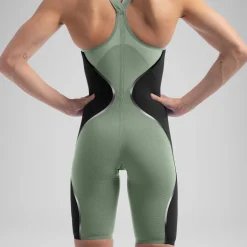 Women's Fastskin LZR Pure Intent 2.0 Closedback Kneeskin Green/Black