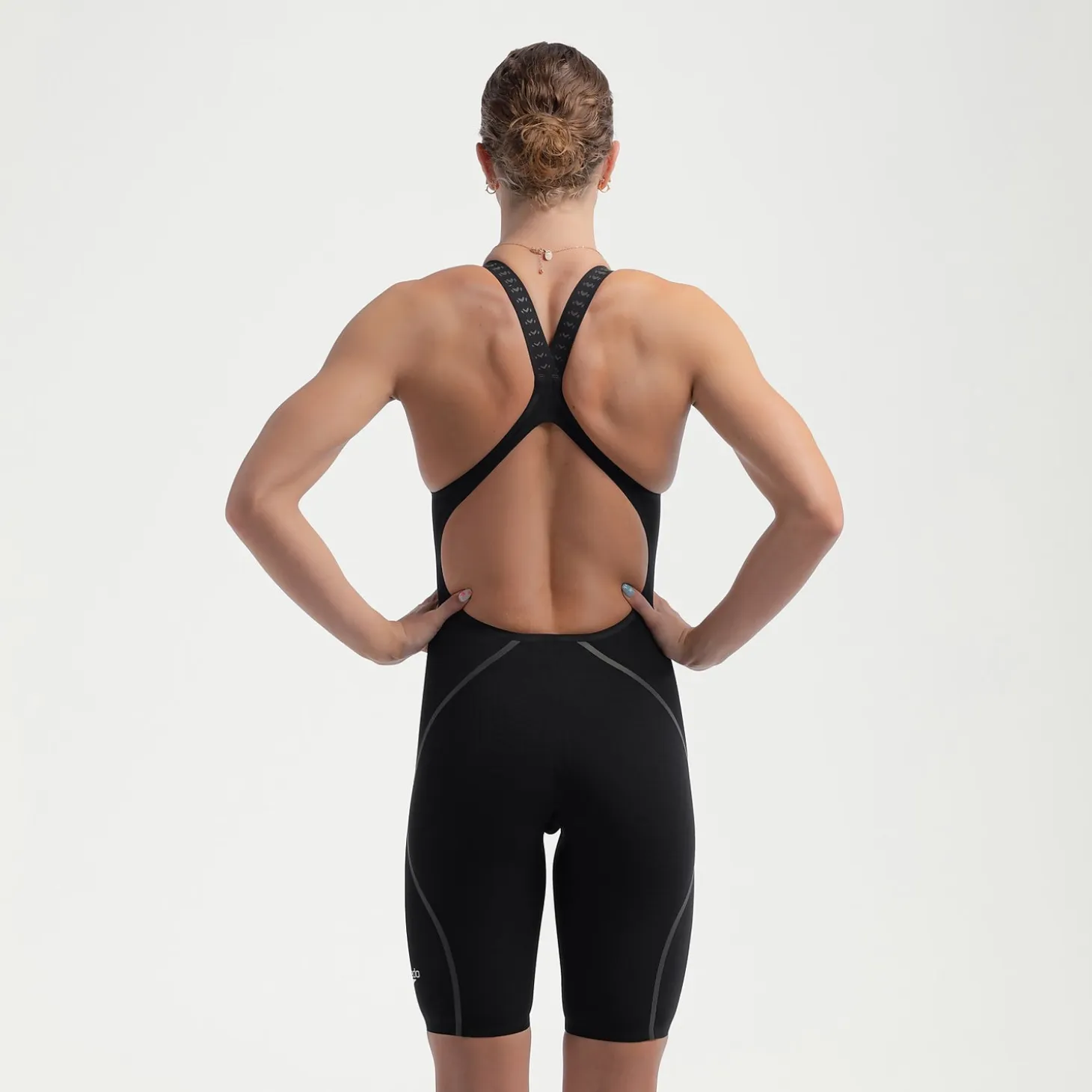 Women's Fastskin LZR Pure Intent 2.0 Openback Kneeskin Black/Iridescent