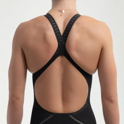 Women's Fastskin LZR Pure Intent 2.0 Openback Kneeskin Black/Iridescent