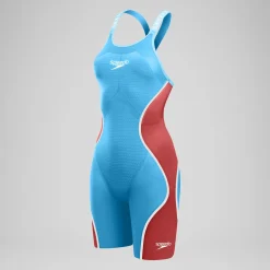 Women's Fastskin LZR Pure Intent 2.0 Openback Kneeskin Blue/Red