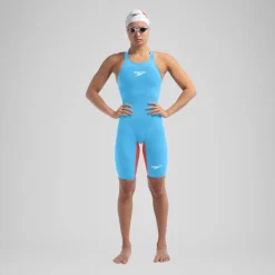 Women's Fastskin LZR Pure Valor 2.0 Closedback Kneeskin Blue/Red