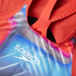 Women's Fastskin LZR Pure Valor 2.0 Openback Kneeskin Red/Blue